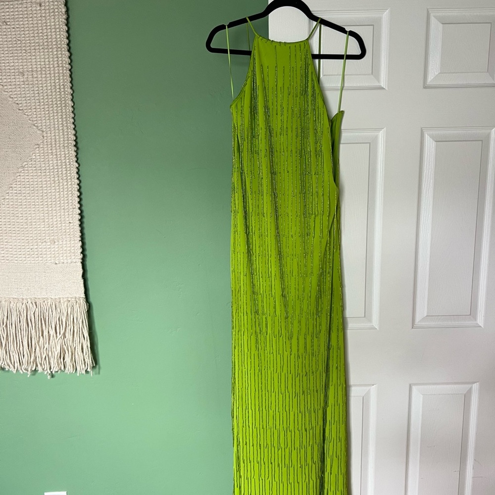 Mango Vibrant Green Maxi Dress